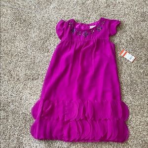 Purple embellish dress. New w/tags!
